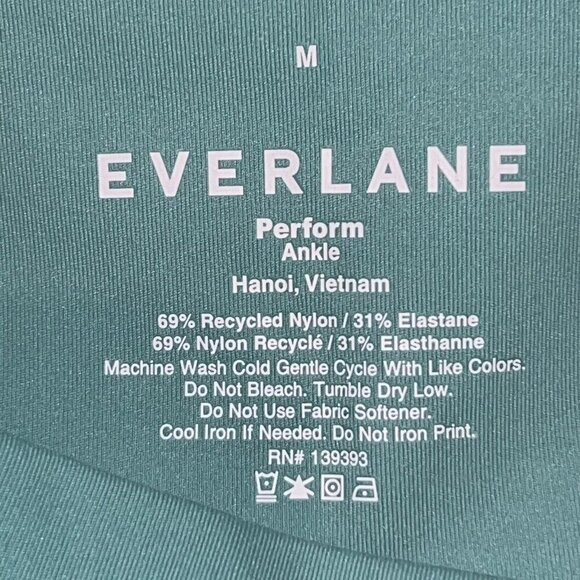 NEW Everlane Womens High Rise The Perform Ankle Legging Size Medium Soft Green - Picture 6 of 8